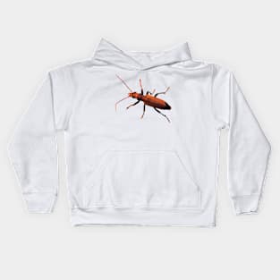 Orange Beetle Wharf Borer Kids Hoodie